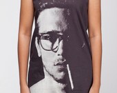 John Frusciante Shirt Red Hot Chili Peppers Rock Band Shirts Women Tank Top Black Shirt Tunic Top Vest Sleeveless Women T-Shirt Size S M
