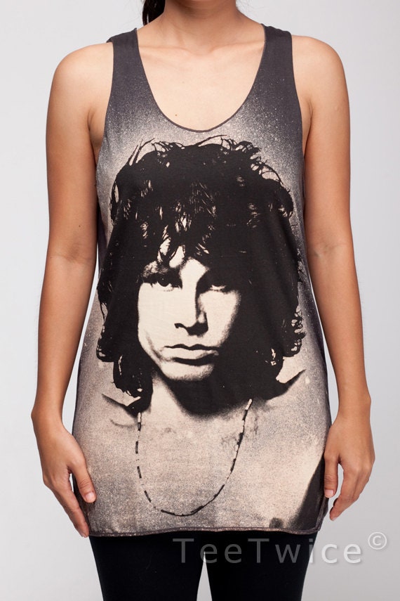 Jim Morrison Shirt The Doors Classic Rock Shirts Women Tank Top Black Shirt Tunic Top Vest Sleeveless Women T-Shirt Size S M