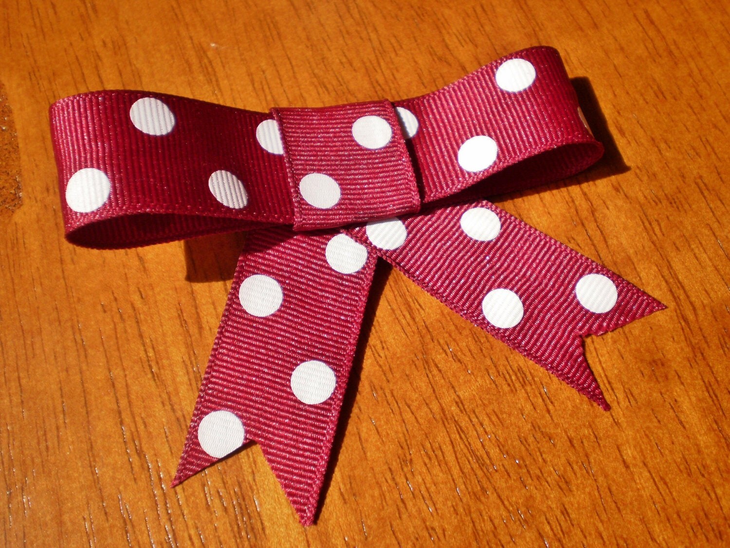 Maroon Polka Dots