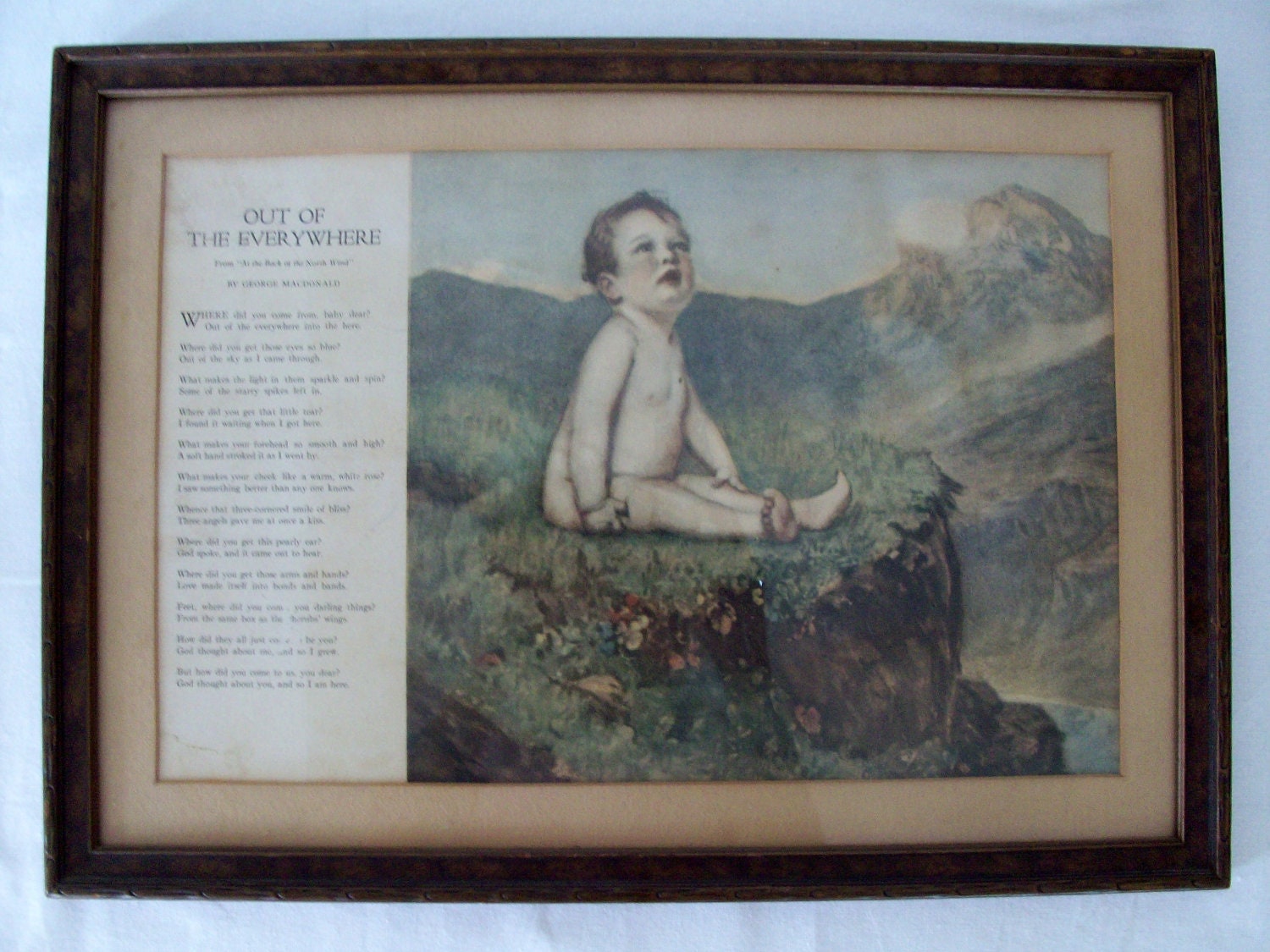 Out Of The Everywhere, a 19th century treasured poem by George MacDonald
