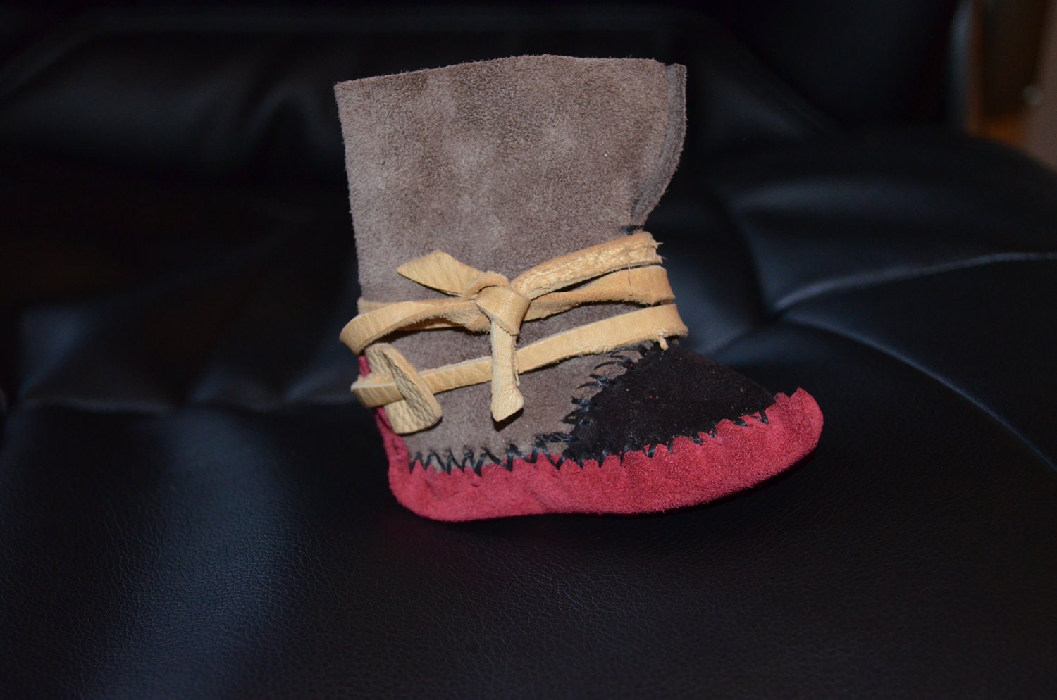 handmade leather baby boots size 2