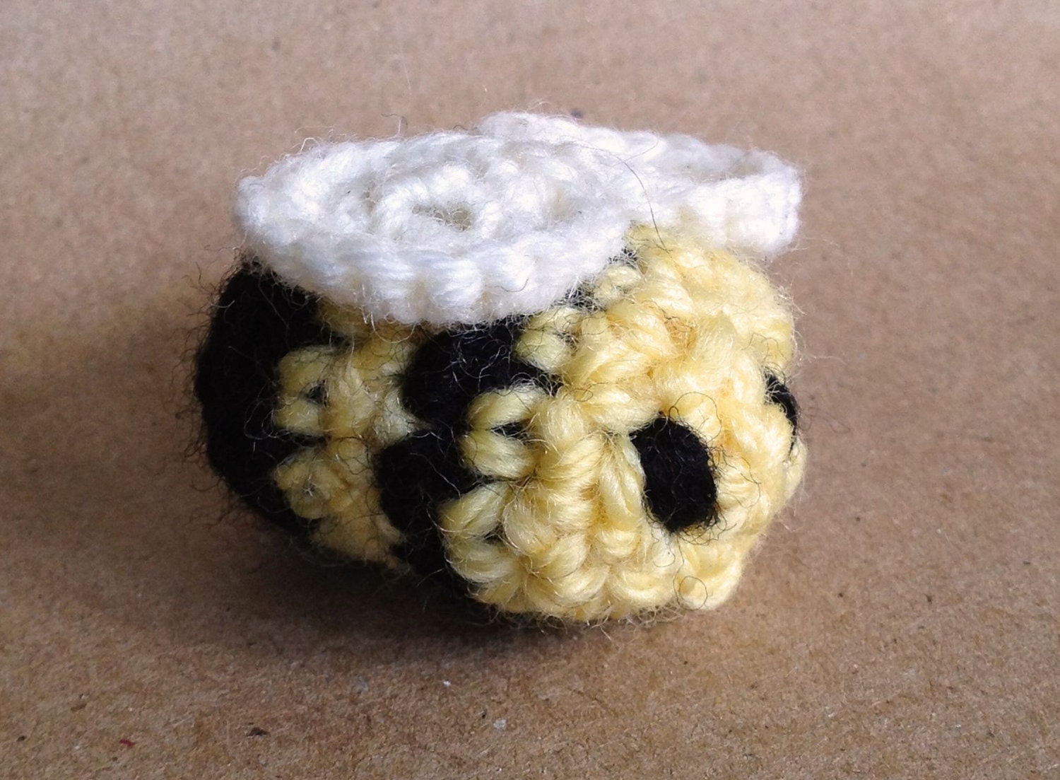 Handmade Crocheted Bee Cat Toy - Stuffed with Organic Catnip
