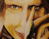 Rumpelstiltskin AKA Mr Gold Print copy of original painting by me ON SALE