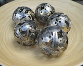 Mini key ball, Key sphere, Metal sculpture ornament