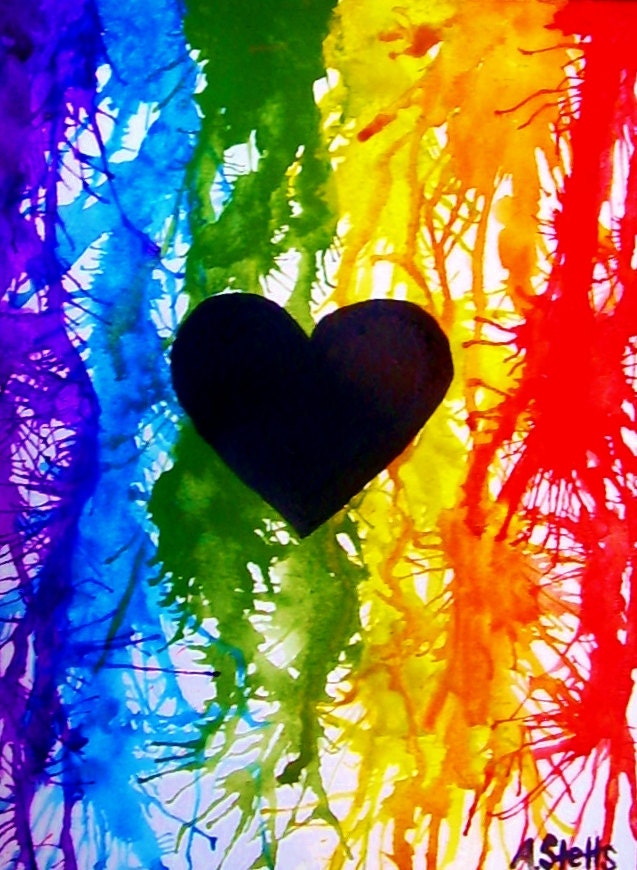 Rainbow in the Dark Original Painting