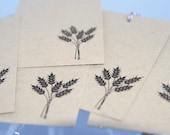 Gift Tags Deep Brown Wheat All Occasion - LaurasPaperCreations