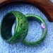 Free shipping - Natural light green jadeite jade charm fashion jadeite openwork jade ring (us 6 - 12)
