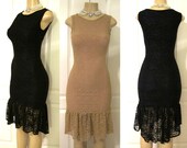 Slim Fit Sleeveless Floral Lace Mermaid Tail Hem Formal Dress