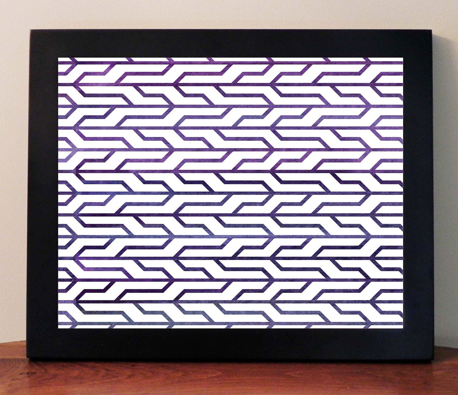 13 x 11 PURPLE Digital Print Inspired by the High Line NYC Original Modern New York City Home Decor Graphic Print The High Line