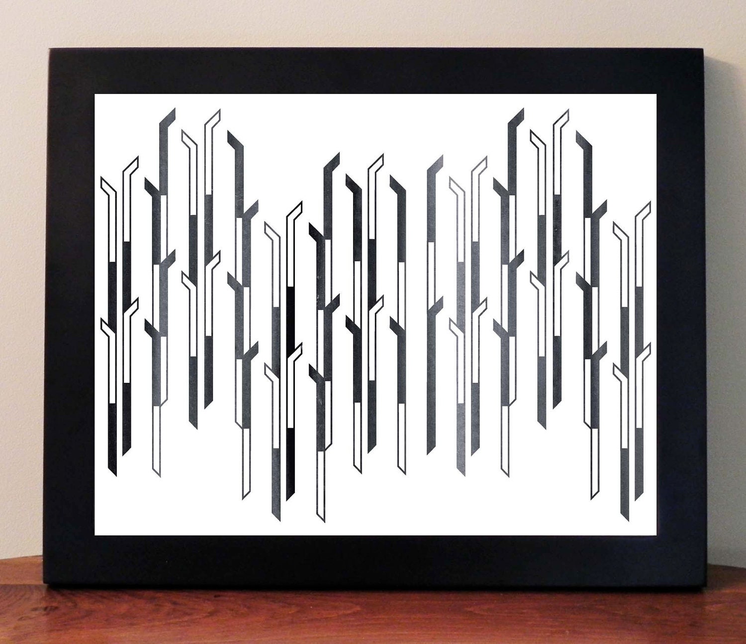 13 x 11 COOL GRAY Digital Print Inspired by the High Line NYC Original Modern New York City Home Decor Graphic Print Washington Grassroots
