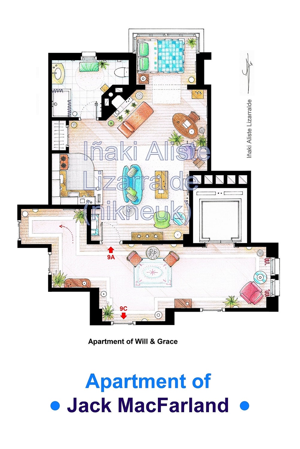 Jack MacFarland's apartment from 'Will and Grace' (Small)