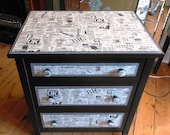 Handmade decorated chest of drawers
