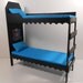 Monster High Furniture - Miniature 1:6 scale (Playscale) Dorm Bunk Bed. (MADE TO ORDER)