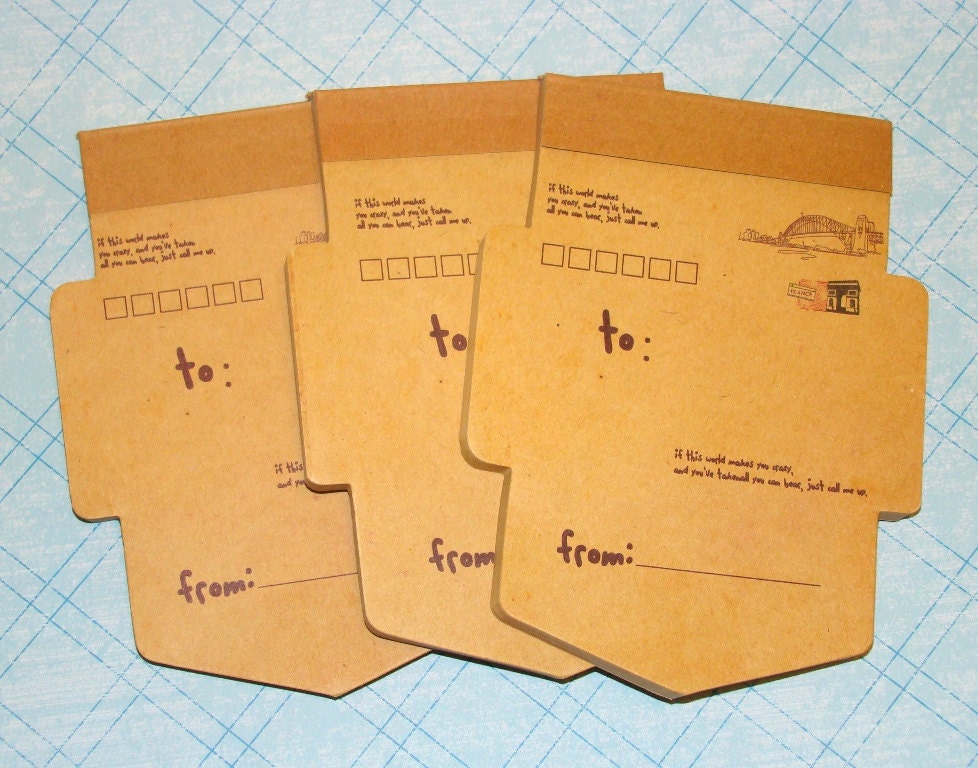 Cute Envelopes European Mini Stationary Paris France Vintage Style Valentine's Day Paper Pad