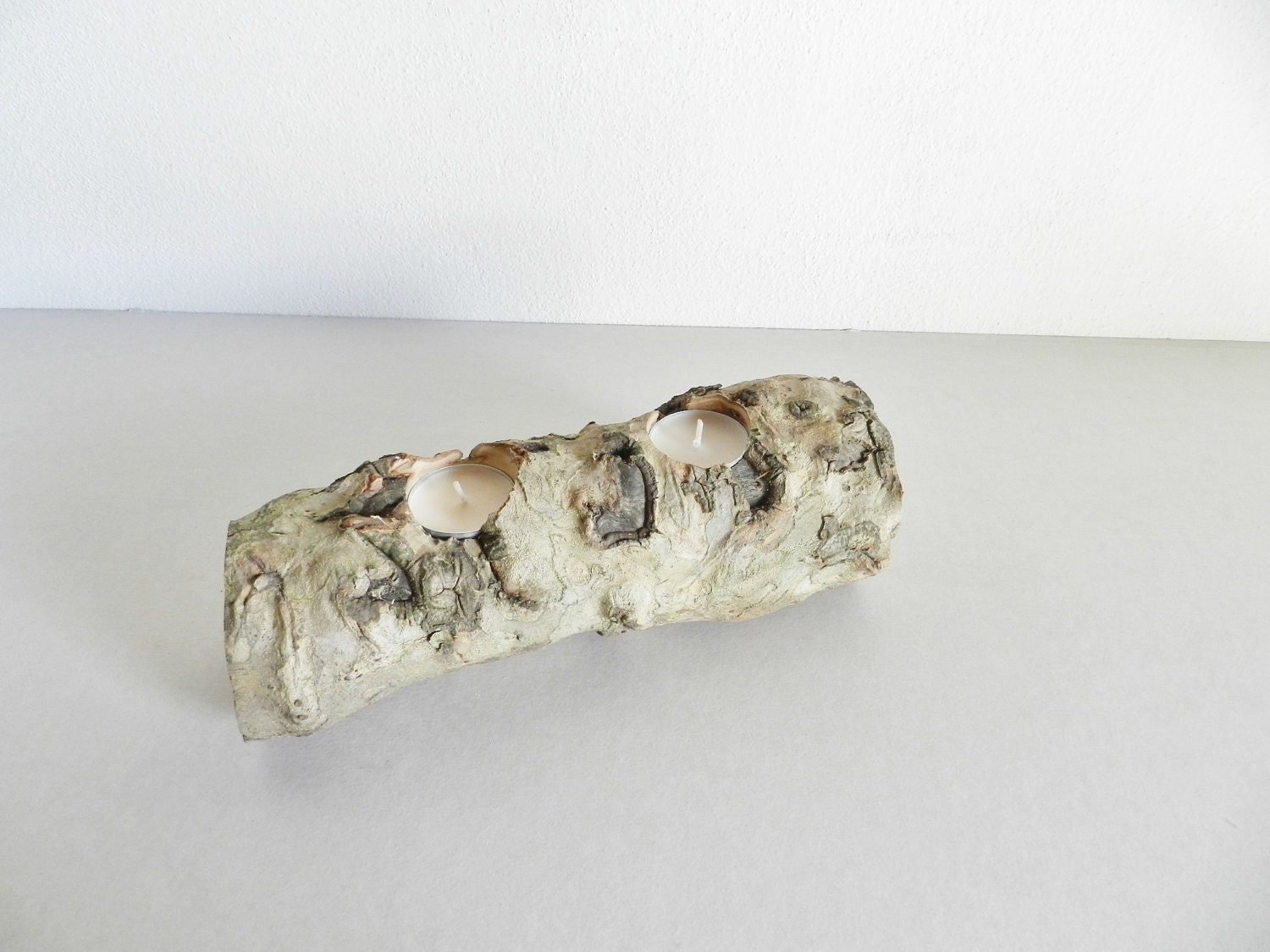 Handmade Wooden Candle Holder- Natural wooden home decor- Wood candle holders - Rustic home decor