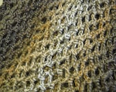 Triangle Scarf / Wrap / Shawl - Mocha / Cream / Taupe / Chocolate Brown