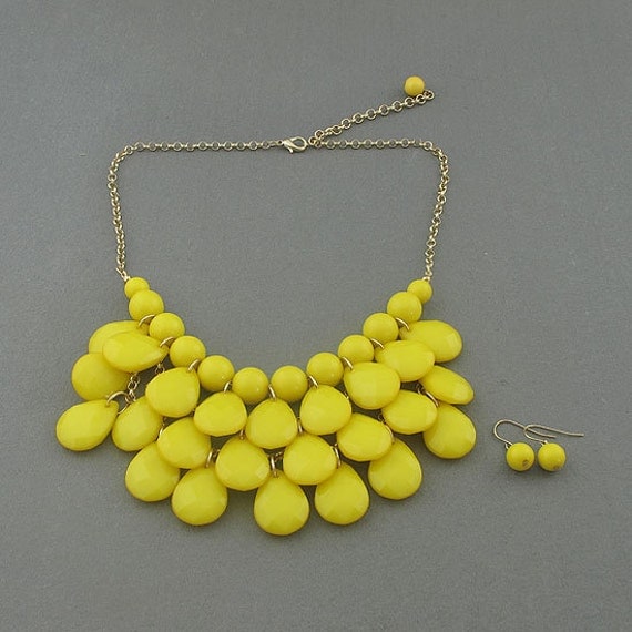 Beadwork bib necklace,Teardrop-shaped necklace, bubble necklace,bib Bubble Necklace,drape bib necklace, 10