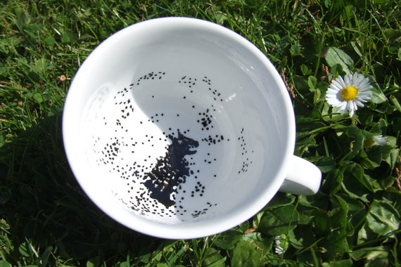 Teacup and saucer..."My dear boy, you have The Grim". Harry Potter cup.