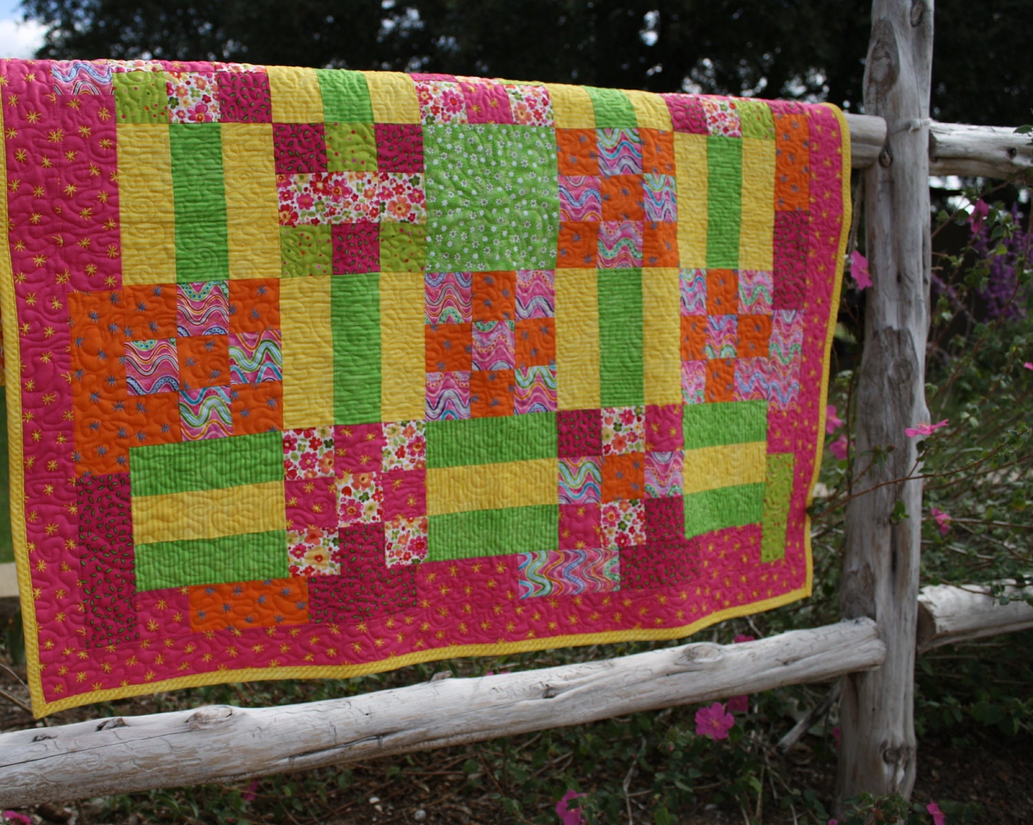 Fruit Stripe Gum Baby Quilt