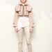 Milchstrasse - Eisenbahn Mantel zippered Jumper - beige