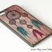 iPhone 5 case - Dream catcher iPhone 4 case ,  iPhone 4s case , Plastic iPhone Case , Dream Catcher on Wood Pattern , Hard Case