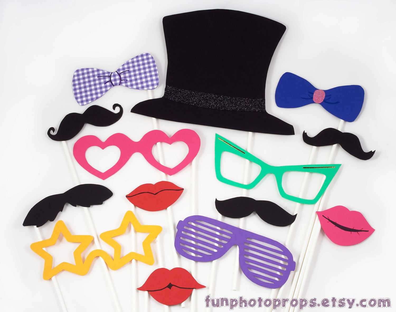 Photo Booth Prop Set - 14 Piece Party Prop Set - Photobooth Props Il_170x135