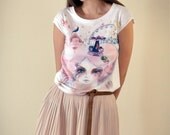 Fairground boxy Tee. Short sleeve t-shirt / tank top /  women's t-shirt / tee with Graphic print