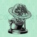 Download Image - Globe - Digital Graphics - Iron on burlap, totes, paper - Personal and Commercial Use - 1566