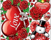 Valentine's Day Graphic Kit - reusable decal sticker decorations Il_170x135
