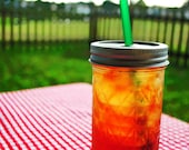 Quilted 12 oz Mason Jar Tumbler