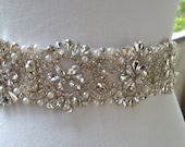 Luxury Wedding Sash,Wedding Belt Sash , Best Seller Bridal Belt  Sash,Wedding Sash, Beaded Bridal Crystal  Sash, Pearl Sash