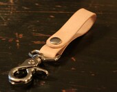 Minimal Leather Lanyard Belt Trigger Key Clip