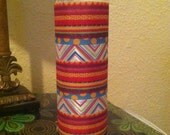 Tall Ribbon Unscented Ribbon Candle