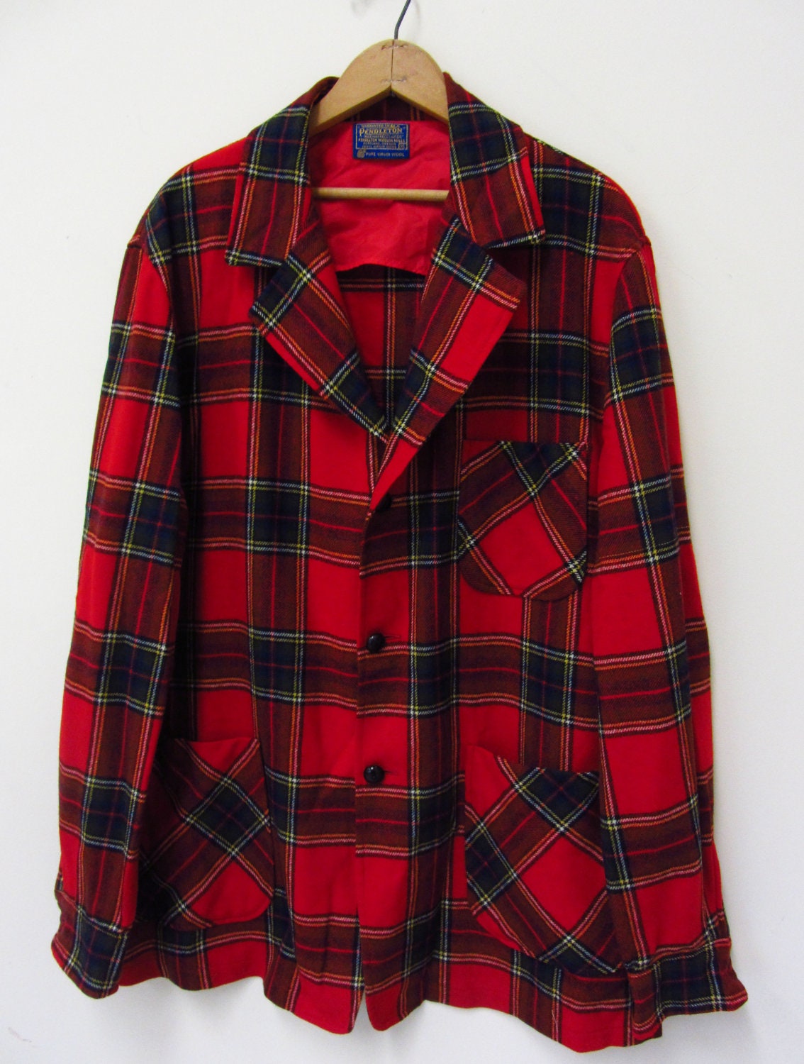 Vintage, Mens, Pendleton Wool Jacket, XL