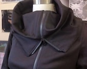 On Sale Amazing Asymmetrical Jacket in Black On Sale