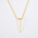 Apex - 14k gold filled or sterling silver dagger point v necklace - minimalist jewelry for her