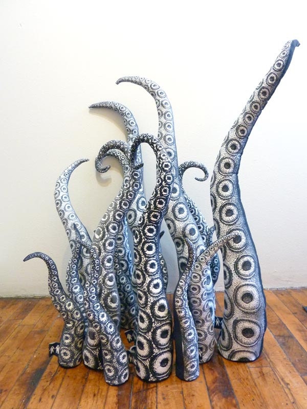 Set of 3 tentacles: small, medium, and large