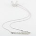 never settle for anything less than butterflies - 18" sterling silver fortune cookie necklace with fortune message at clasp