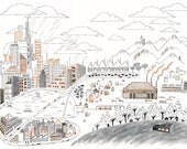 Factory Town / 13x19