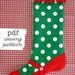 PDF Mary Jane Christmas Stocking Pattern