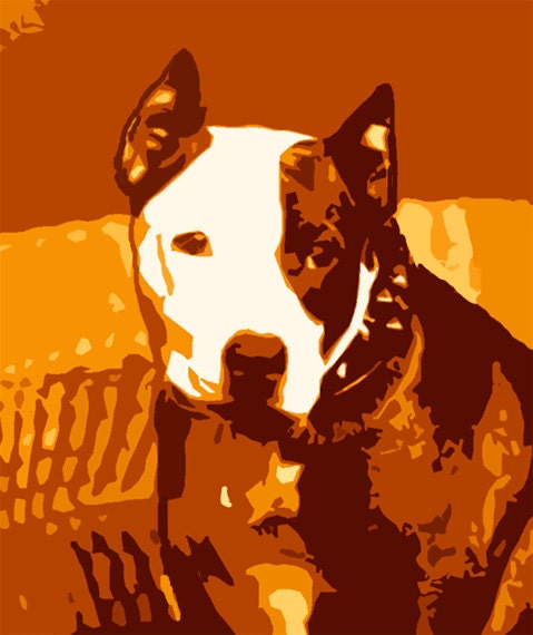 Pit Bull Dog Birthday Card