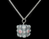Portal Style Companion Cube Necklace