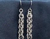 Earrings - JPL Twist Light Chainmaille Weave