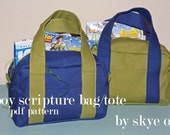 boy scripture  bag/tote pattern