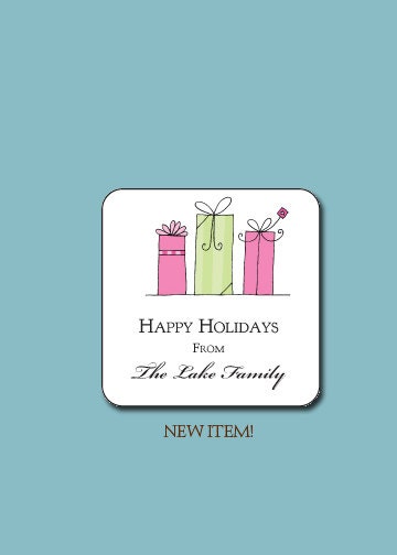 Custom Gift Labels, Gift Tags, Christmas Stickers, Personalized Labels, Personalized Gift Stickers, Holiday Boxes
