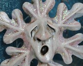 Old Man Winter Paper Clay Snowflake Ornament