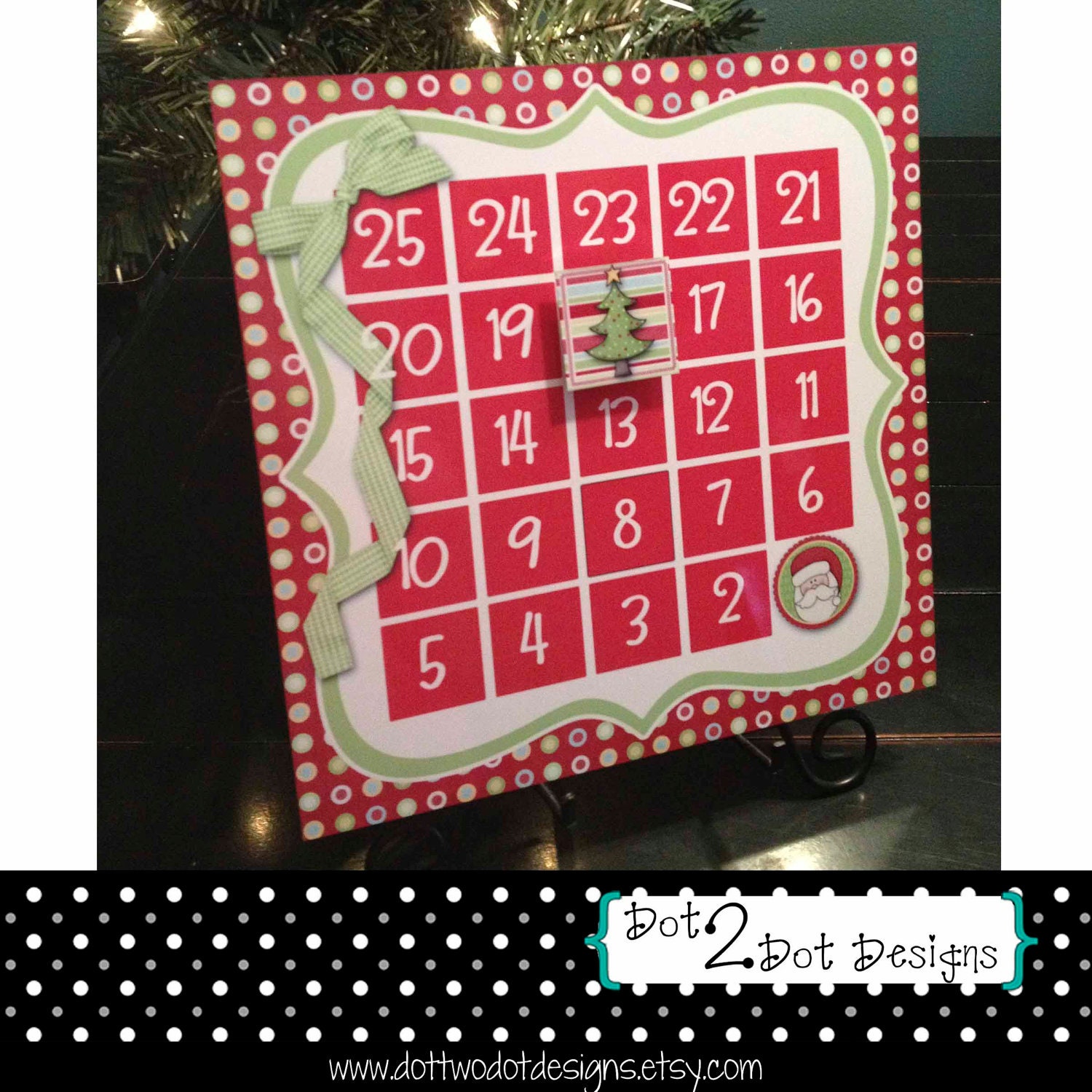 Magnetic Christmas Countdown Calendar / Advent Calendar