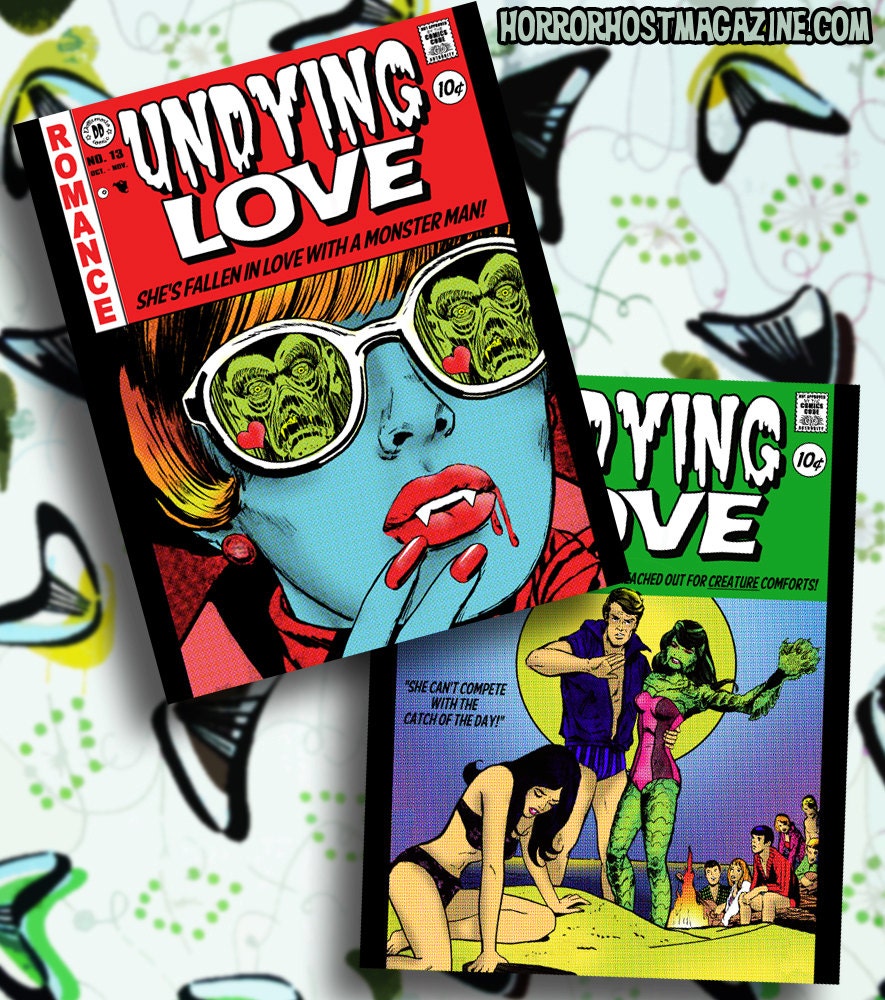 Set of 2 8x10 Undying Love prints - Vampire and Creature
