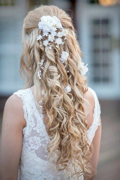 white flower hair clip, wedding hair accessories, bridal hair accessory - EARTH ANGEL - rustic wedding, bridal headpiece