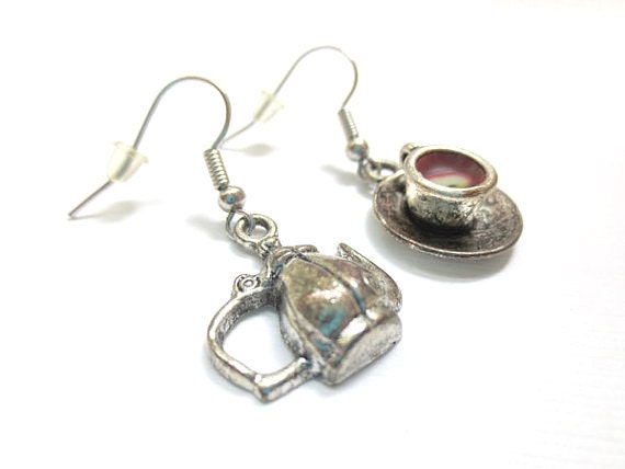 Teapot and Tea Cup Earrings